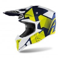 OUTLET CASCO AIROH WRAAP RAZE COLOR AZUL BRILLO