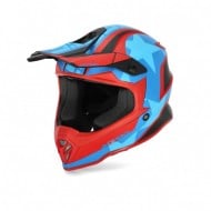 ACERBIS YOUTH IMPACT STEEL HELMET COLOUR RED/BLUE