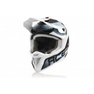 CASQUE ACERBIS LINEAR COULEUR BLANC/CELESTE