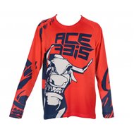 ACERBIS YOUTH MX J-WINDY THREE VENT JERSEY 2022 COLOUR RED/BLUE