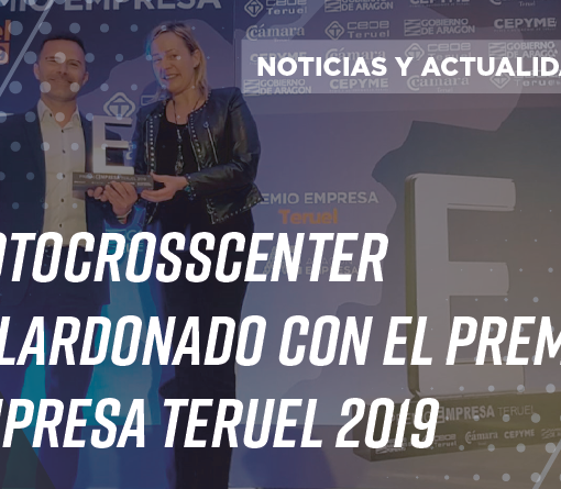 Motocrosscenter galardonada con el Premio Empresa Teruel 2019