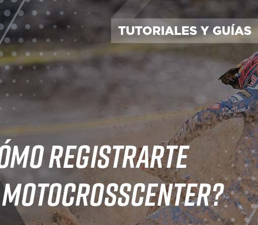 Pasos para crear una cuenta de usuario, en Motocrosscenter