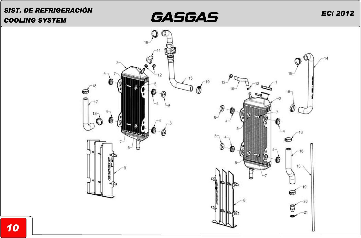 GasGas OEM - Silentblock Radiator EC *SALE*